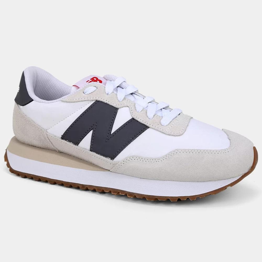 Tênis New Balance 237 Masculino - Chumbo e Bege - 1