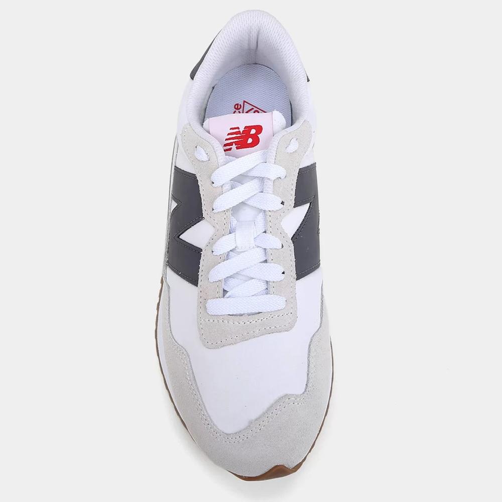 Tênis New Balance 237 Masculino - Chumbo e Bege - 3