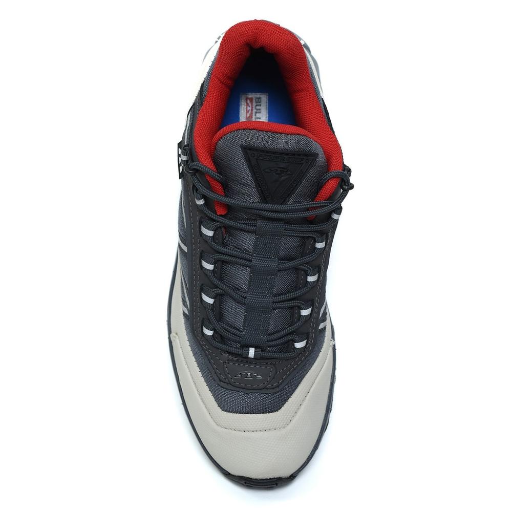 Tênis Bull Terrier Fusion Masculino - Chumbo e Vermelho - 3