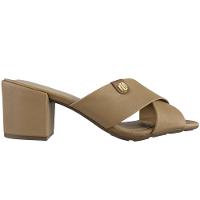 Tamanco Modare Tiras Cruzadas Salto Baixo Feminino - Caramelo - 3