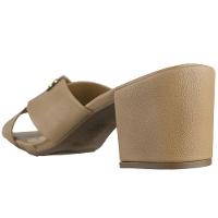 Tamanco Modare Tiras Cruzadas Salto Baixo Feminino - Caramelo - 5