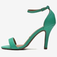 Sandália Vizzano Básica Salto Alto Feminina - Verde Água - 3