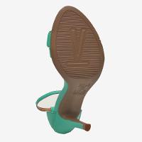 Sandália Vizzano Básica Salto Alto Feminina - Verde Água - 4