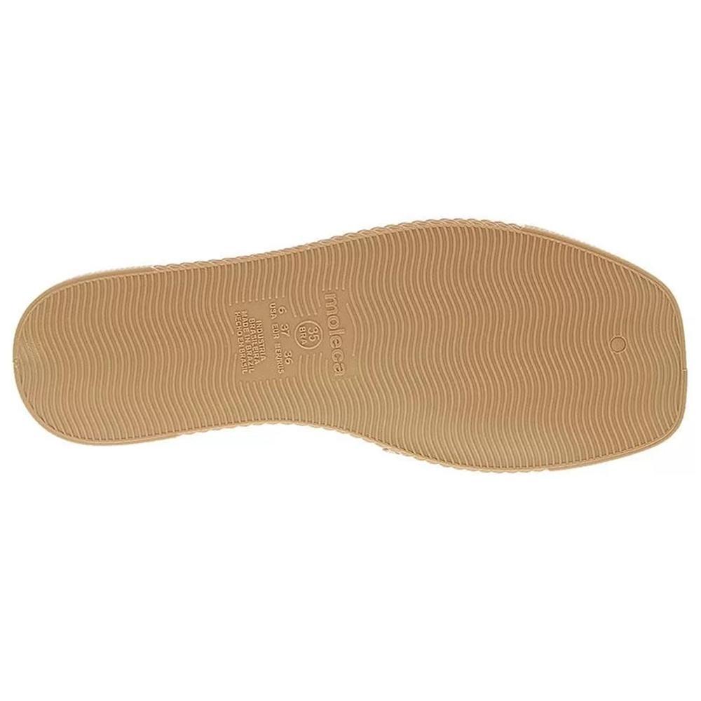 Rasteira Moleca Slide Strass Feminino - Nude - 5