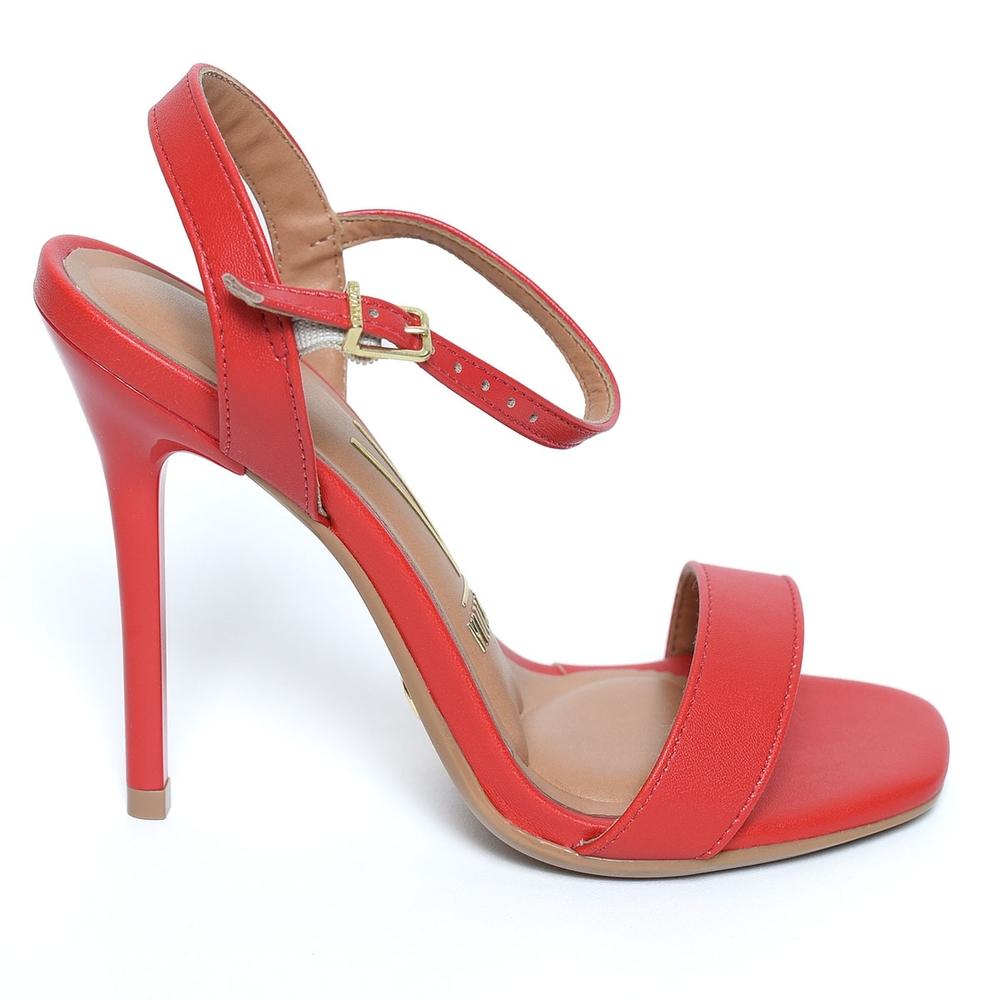 Sandália Vizzano Básica Salto Alto Feminina - Vermelho - 2