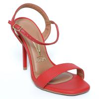 Sandália Vizzano Básica Salto Alto Feminina - Vermelho - 1