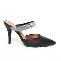 Vizzano Salto Alto Tira Strass - Preto - 2