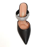 Vizzano Salto Alto Tira Strass - Preto - 3