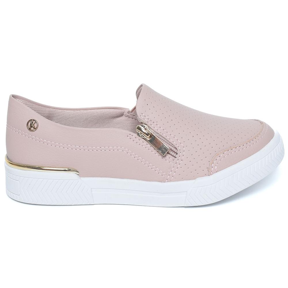 Tênis Kolosh Zíper Lateral Feminino - Rosa - 2