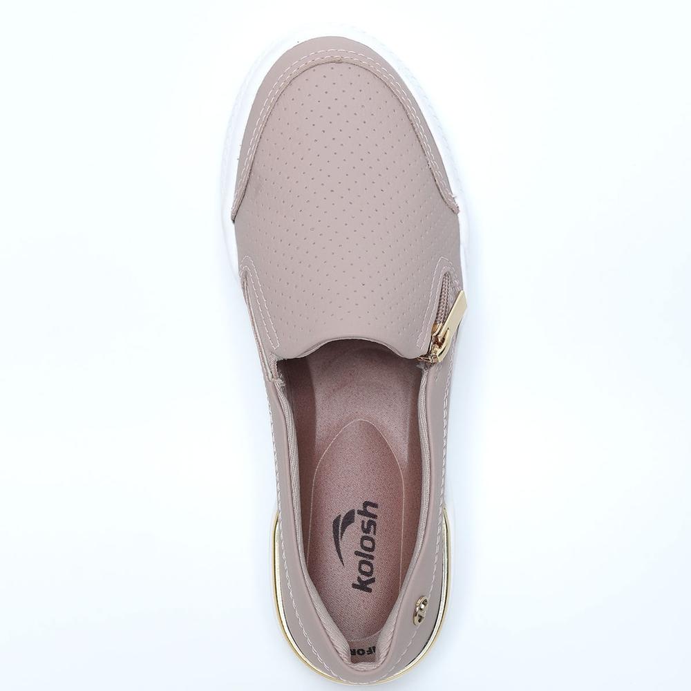 Tênis Kolosh Zíper Lateral Feminino - Rosa - 3