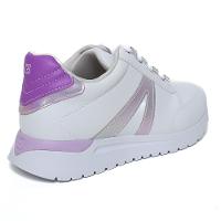 Tênis Ramarim Flatform Dad Sneaker Tratorado Feminino - Branco e Lilás