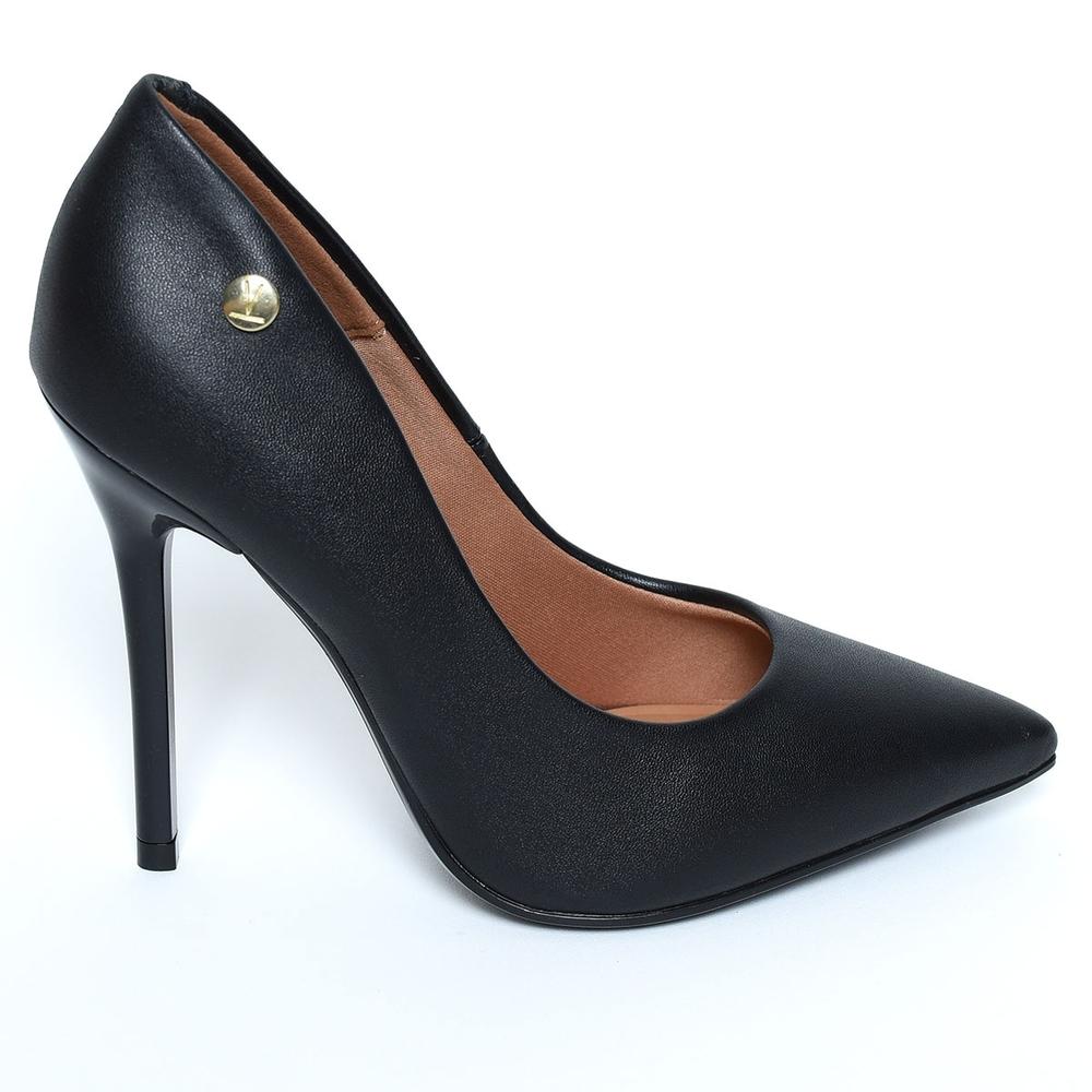 Scarpin Vizzano Bico Fino Salto Alto Feminino - Preto - 2