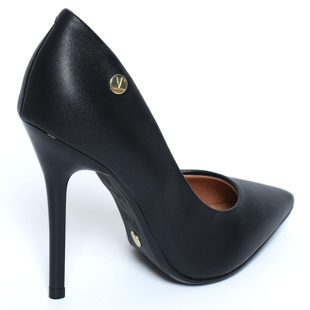 Scarpin Vizzano Bico Fino Salto Alto Feminino - Preto - 4