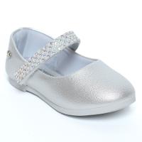 Sapatilha Infantil Klin Princesa Baby Pérolas - Prata - 1