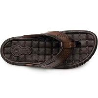 Chinelo Couro Pegada Amortech 131221 Masculino - Marrom Escuro - 3