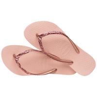 Chinelo Havaianas Slim Glitter II Feminino - Rosa - 4