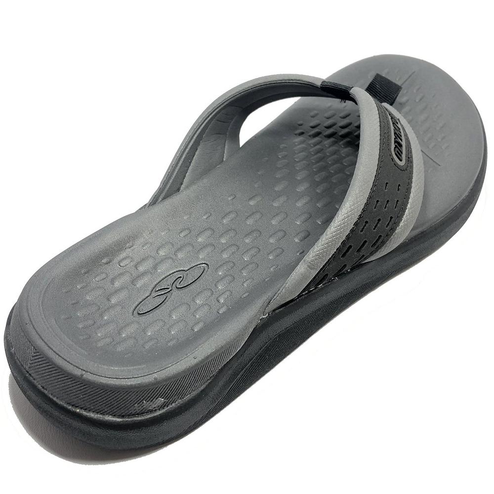 Chinelo Olympikus 921 Tradicional Masculino - Preto e Chumbo - 4