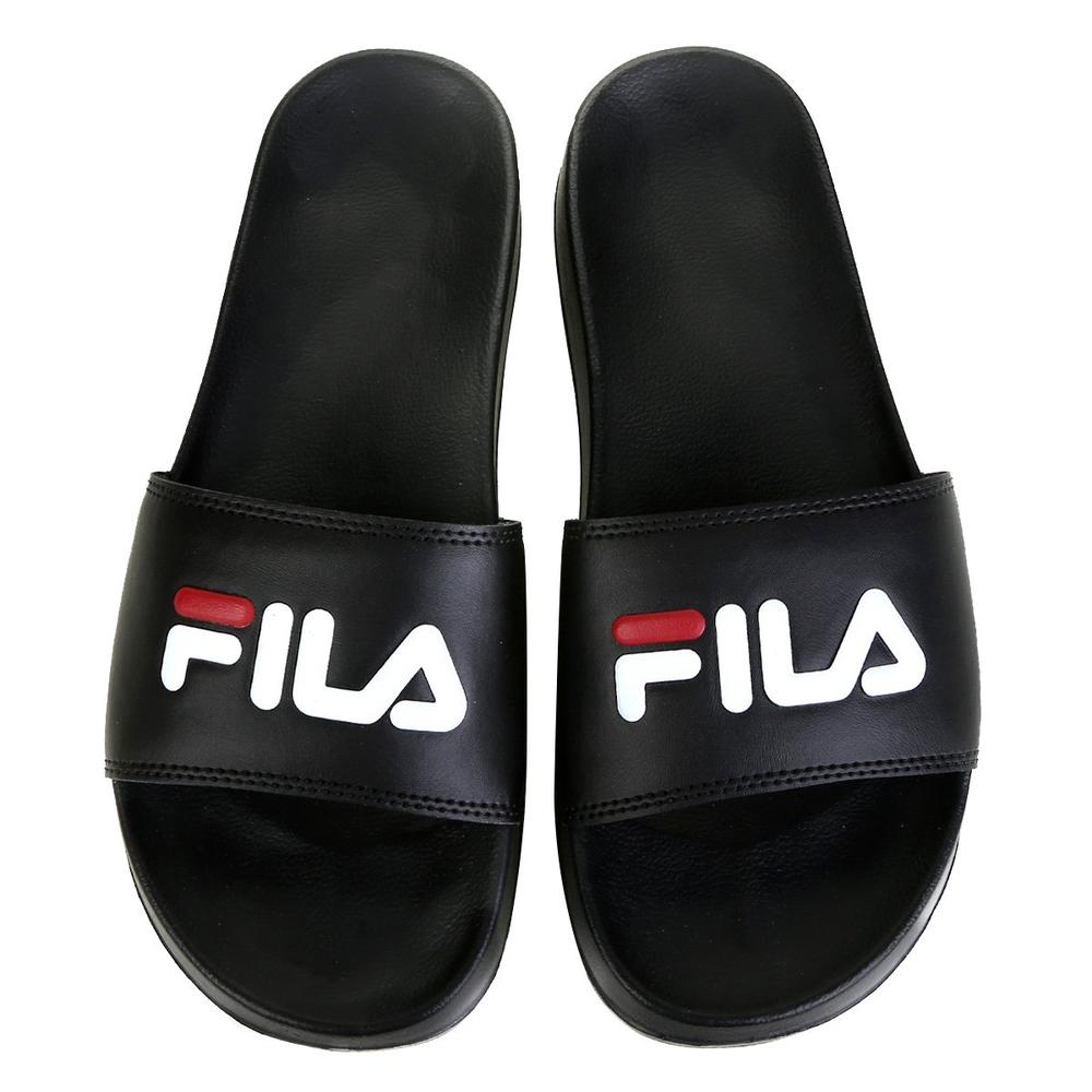 Chinelo Slide Fila Drifter Basic - Preto e Vermelho - 1
