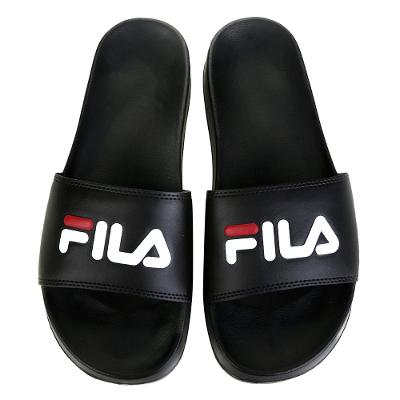 Chinelo Slide Fila Drifter Basic - Preto e Vermelho