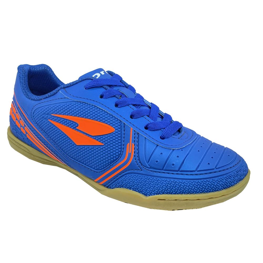 Chuteira Futsal Dray 806 Masculina - Azul e Laranja - 1