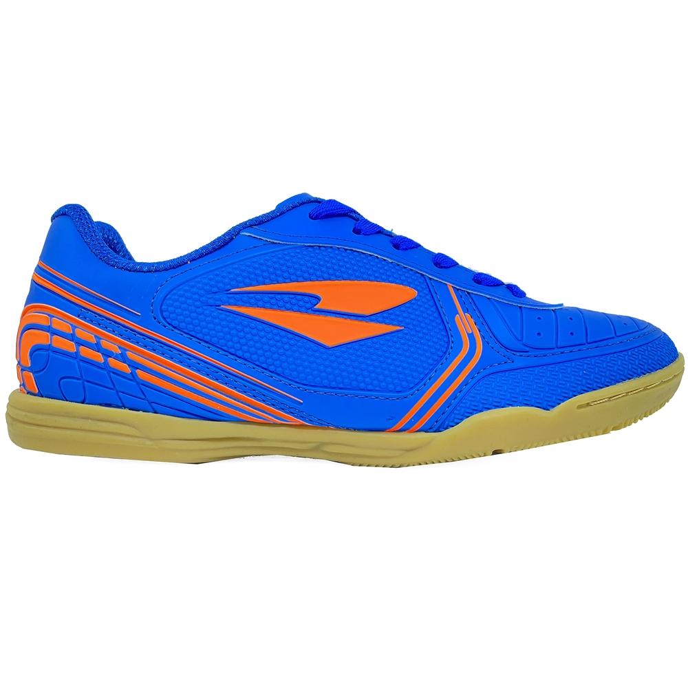 Chuteira Futsal Dray 806 Masculina - Azul e Laranja - 2