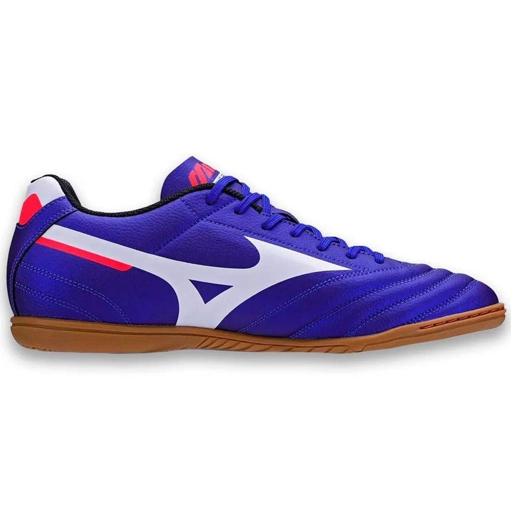 Chuteira Futsal Mizuno Morelia Club In Masculina - Azul e Branco - 1