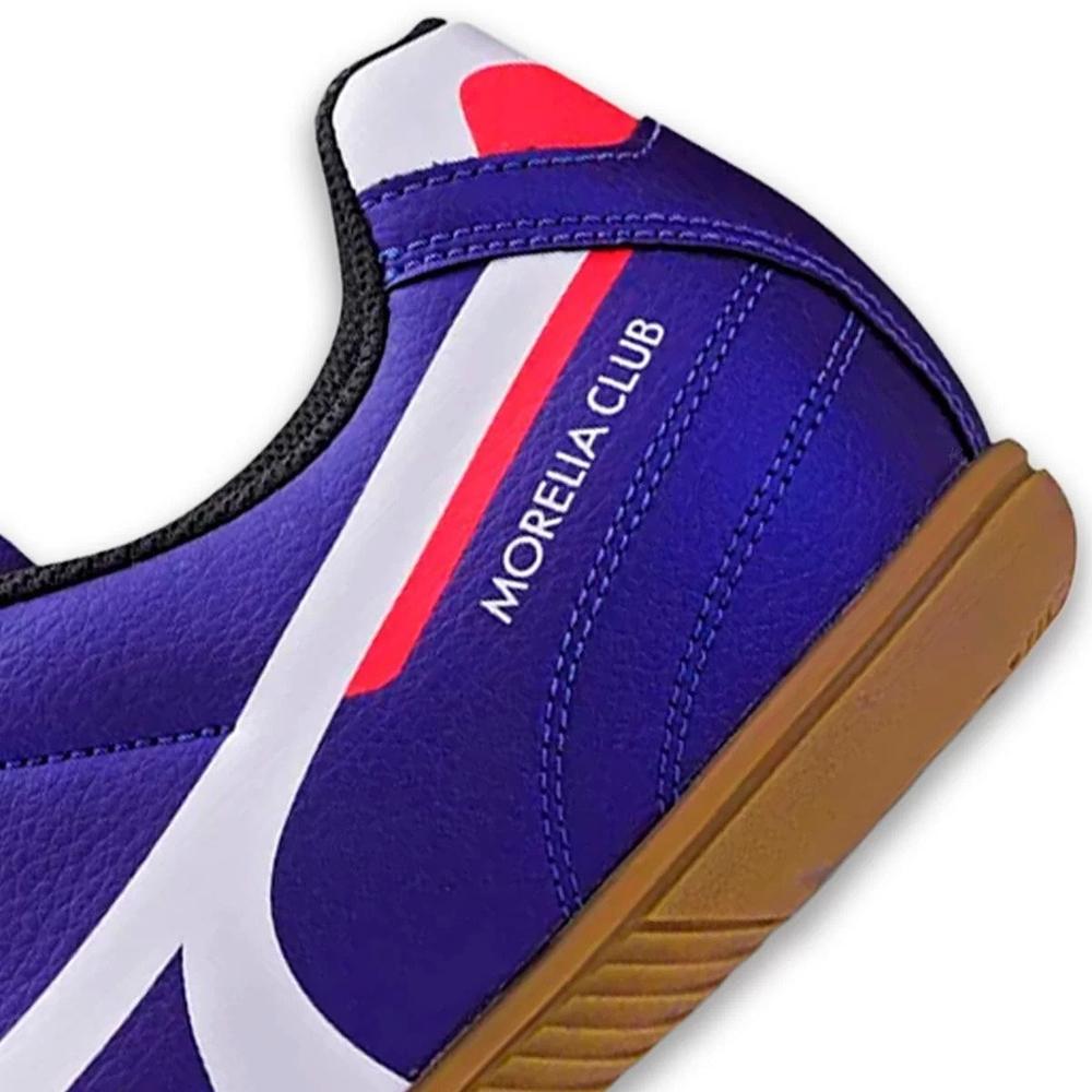 Chuteira Futsal Mizuno Morelia Club In Masculina - Azul e Branco - 4
