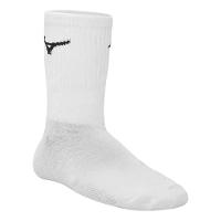 Kit Meia Mizuno Cano Médio Training Pacote com 3 pares - Branco e Preto - 2