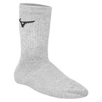 Kit Meia Mizuno Cano Médio Training Pacote com 3 pares - Branco e Preto - 4