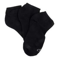 Kit Meia Olympikus Cano Curto C/ 3 Pares Feminino - Preto - 3