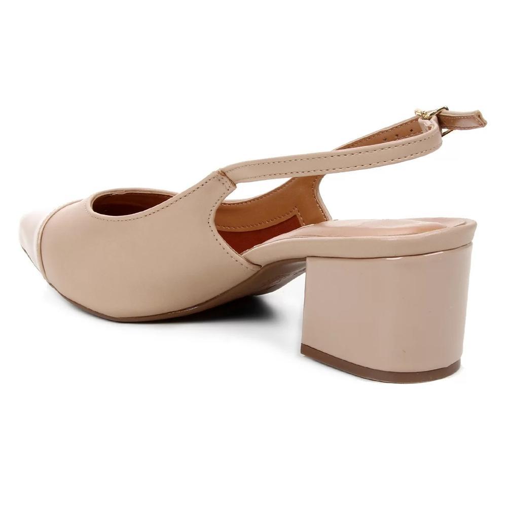 Mule Vizzano Salto Bloco Chanel Feminino - Nude - 3