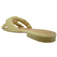 Rasteira Couro Bottero Nó Tiras Feminina - Bege - 4