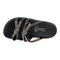 Rasteira Vizzano Flatform Strass Laço - Preto - 3