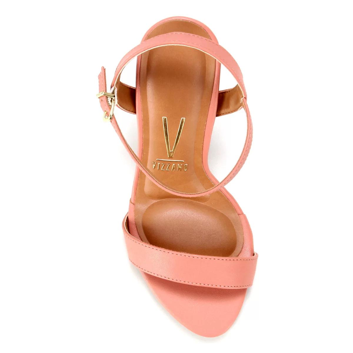 Sandália Vizzano Salto Fino Aberta Feminina - Rosa - 2
