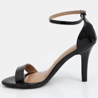 Sandália Vizzano Básica Salto Alto Verniz Feminina - Preto - 2
