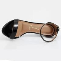 Sandália Vizzano Básica Salto Alto Verniz Feminina - Preto - 3