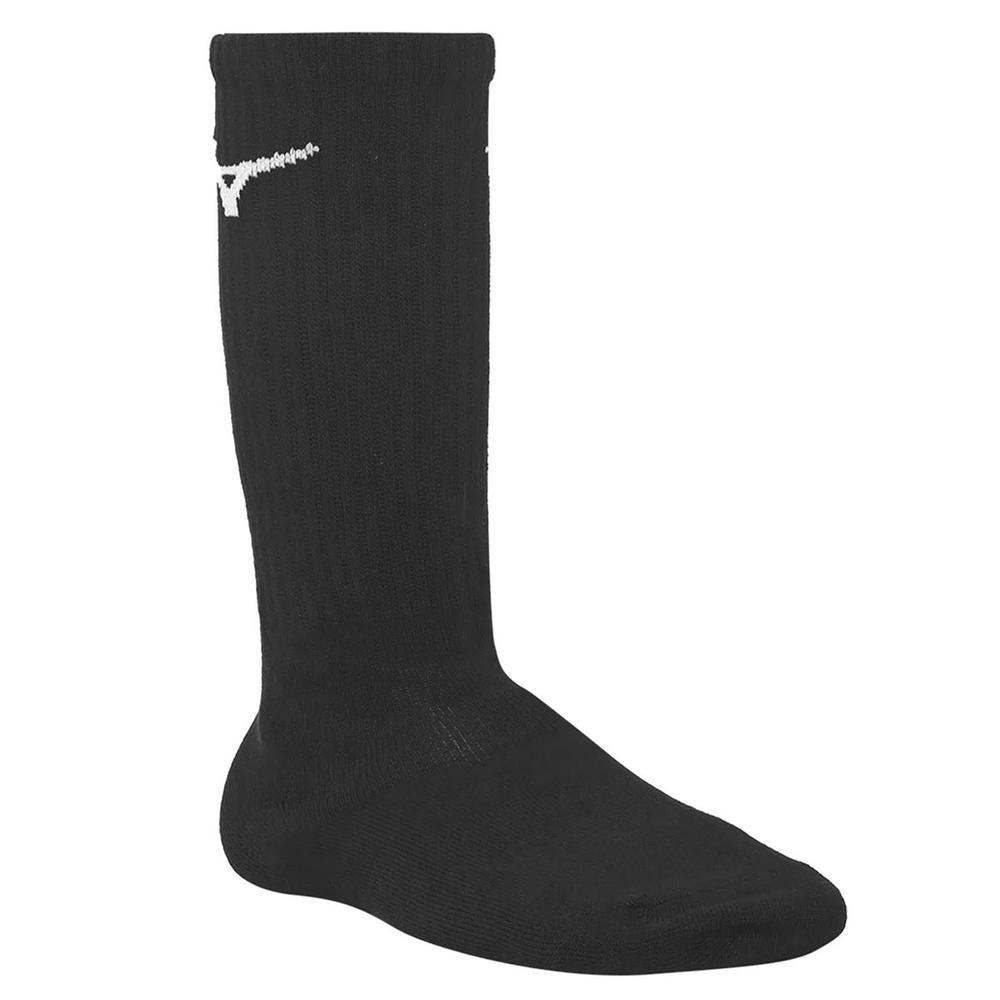 Kit Meia Mizuno Cano Alto Training Pacote com 3 pares - Preto - 2