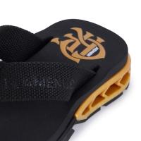 Chinelo Infantil Kenner Rakka Kids Flamengo - Preto e Dourado