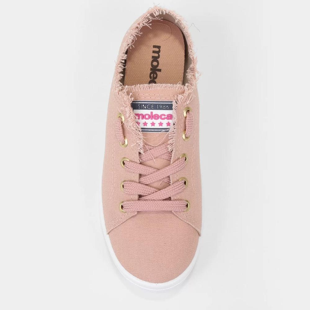 Tênis Moleca Casual Feminino - Rosa Claro - 3