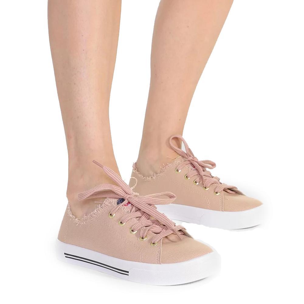 Tênis Moleca Casual Feminino - Rosa Claro - 6