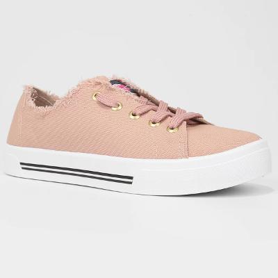 Tênis Moleca Casual Feminino - Rosa Claro