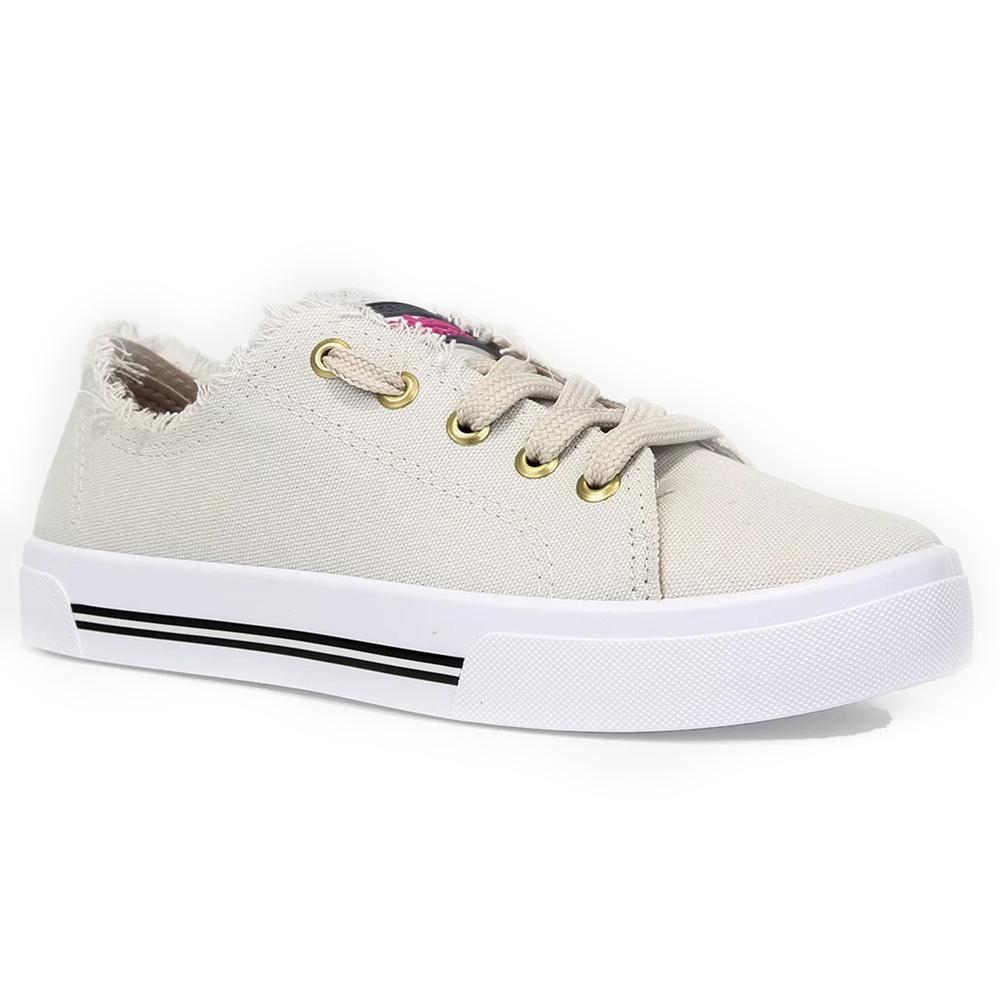 Tênis Moleca Casual Feminino - Off White - 1