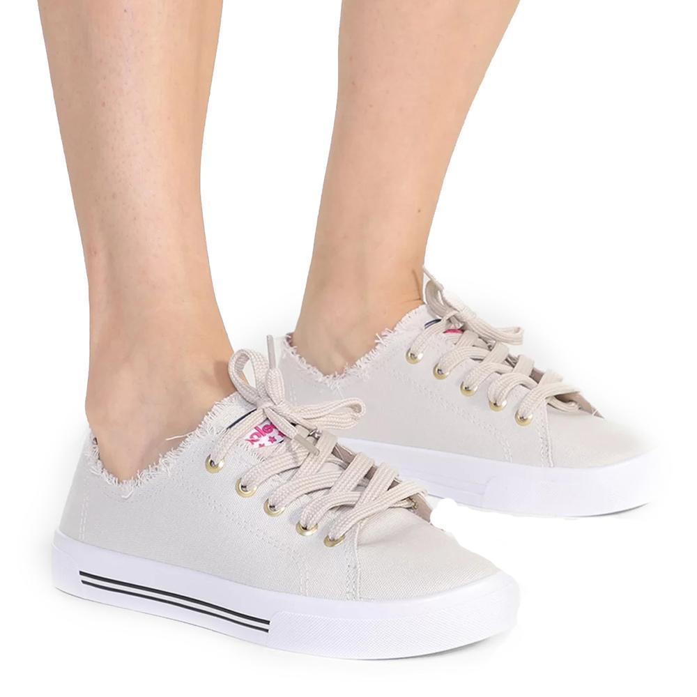 Tênis Moleca Casual Feminino - Off White - 2