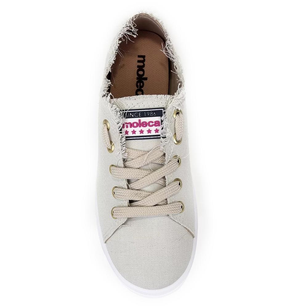 Tênis Moleca Casual Feminino - Off White - 4