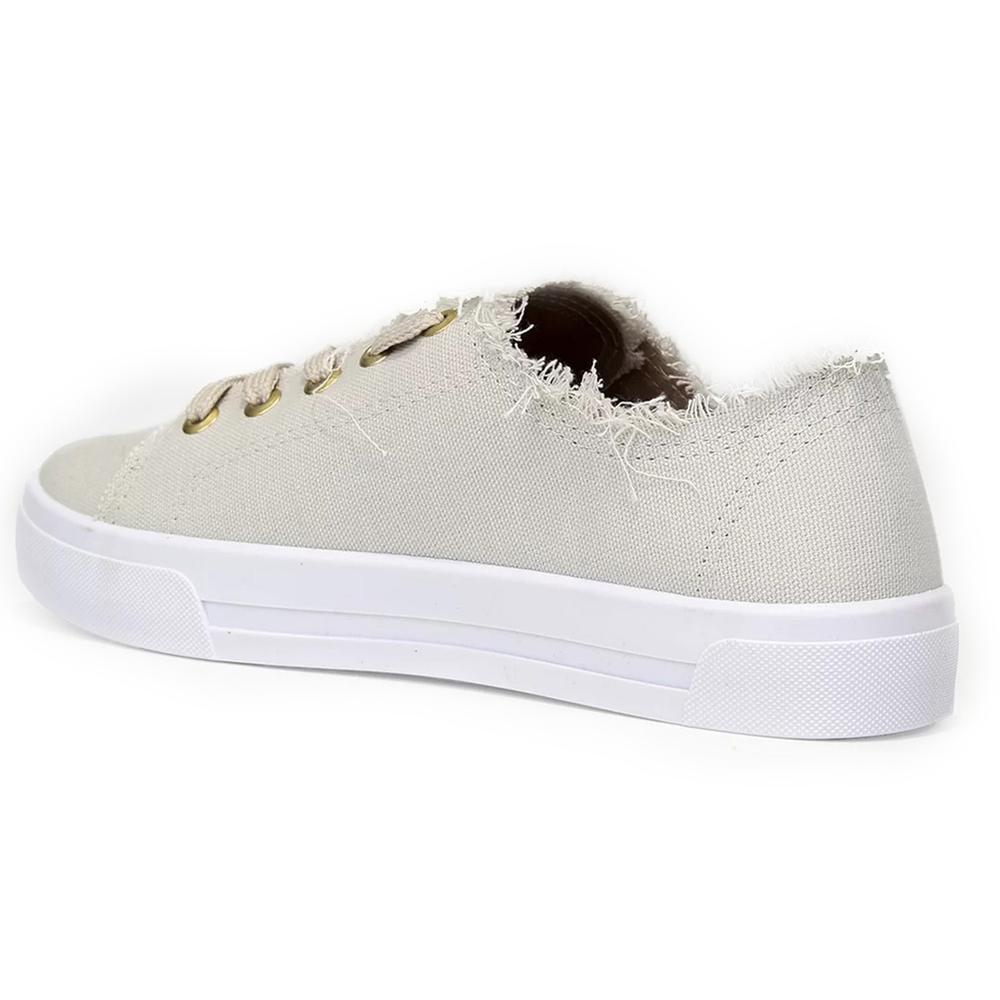 Tênis Moleca Casual Feminino - Off White - 5