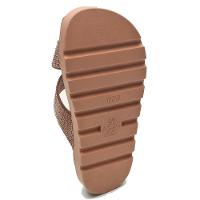 Rasteira Vizzano Flatform Tiras Cruzadas Strass - Nude - 4