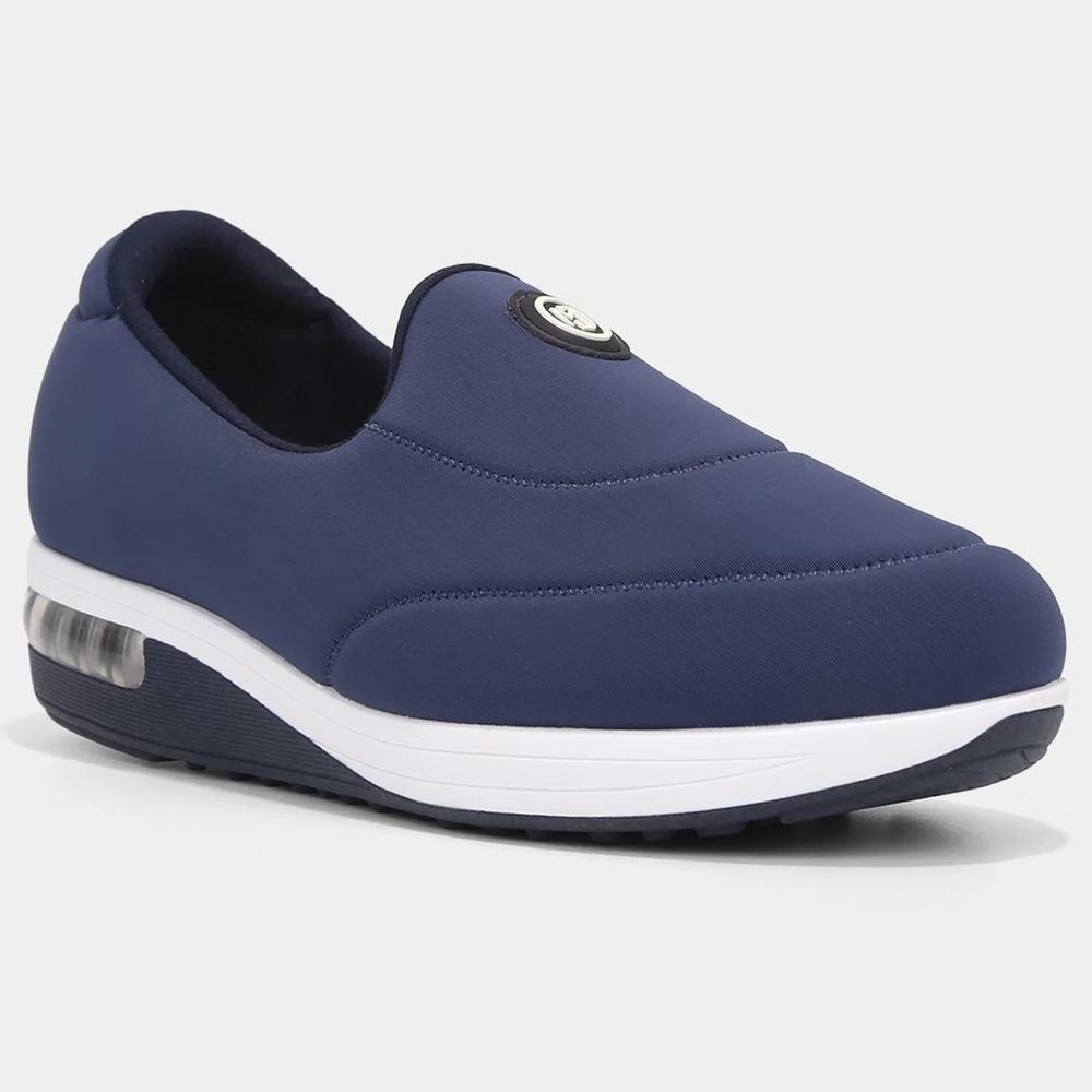 Tênis Slip On Modare Liso Feminino - Marinho e Branco - 1