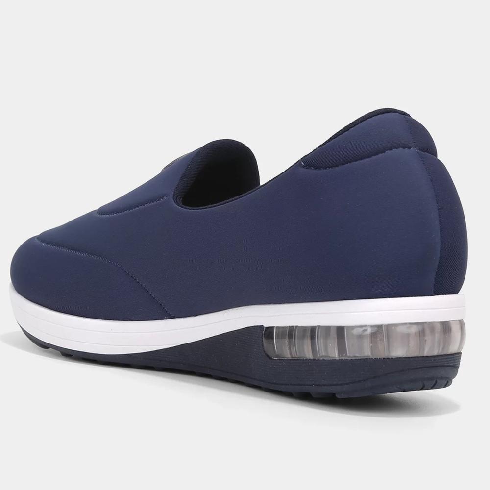 Tênis Slip On Modare Liso Feminino - Marinho e Branco - 4