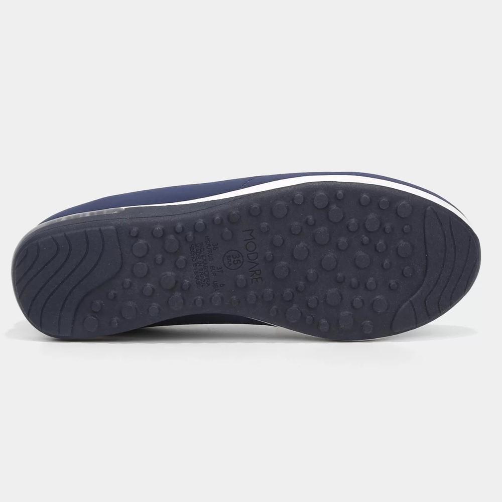 Tênis Slip On Modare Liso Feminino - Marinho e Branco - 5