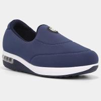 Tênis Slip On Modare Liso Feminino - Marinho e Branco - 1